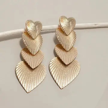 Heart Drop Dangle Earrings