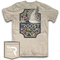 Mens Tan Roost Logo w/ Duck Tee