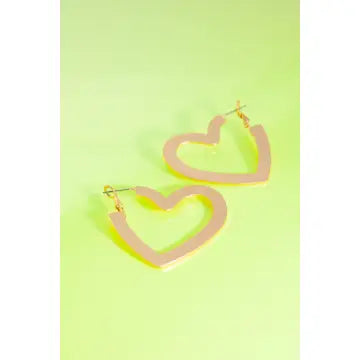 Heart Hoop Earrings